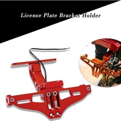 Motorcycle License Plate Bracket Holder For Ducati MULTISTRADA1200 S GT S4RS STREETFIGHTER S 848 1199 1299 Panigale S TRicoloR
