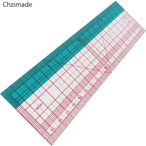 Lychee Life 20cm Scale Metric And Inch Clothes Built-in Calibration Ruler Stationery Clothes Soft Sewing Rulers