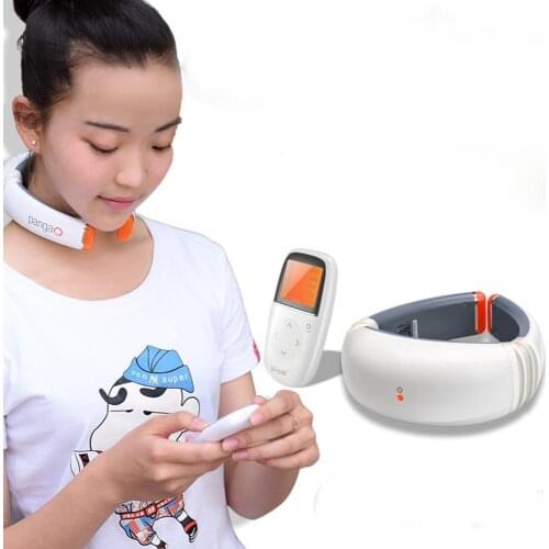 3D Neck Massager Wireless Remote Control Neck Therapy Massage Treatment Far-Infrared Heating Cervical Vertebra free shipping