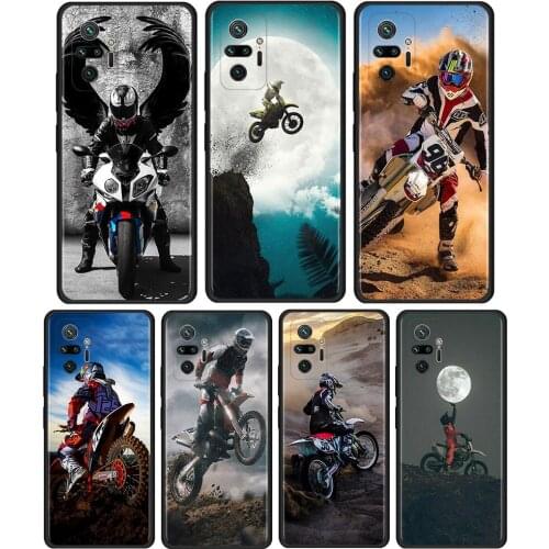 Moto Cross motorcycle sports Cell Phone Case for Xiaomi Redmi Note 9S 9 4G 8 10 7 8T 9C 9A 7A 8A K40 K30 Pro Mobile Phones Cover