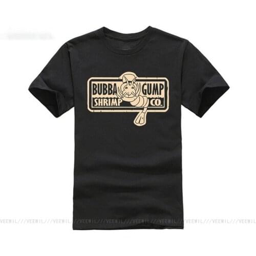 T Shirt Bubba Gump Shrimp Co Cotton Top Short Sleeve For Men Tee Shirts Man Top Designer Geek T-Shirt