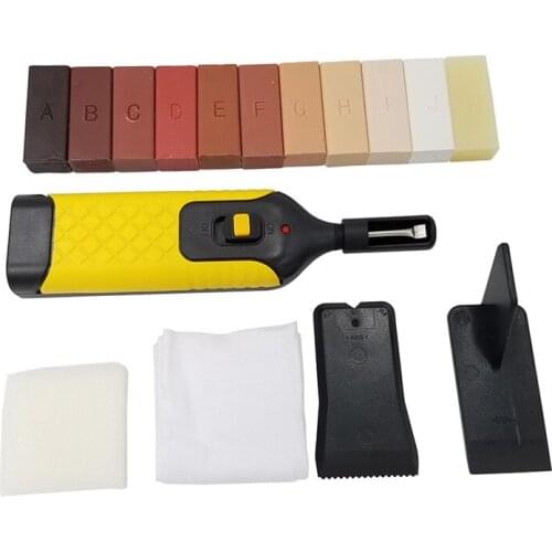 Laminate Repairing Hand Tool Kit Wax System Floor Worktop Casing Chips Scratches Mending Woodworking Tool Set