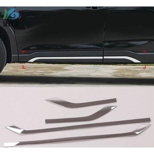 For Subaru Forester SK 2018-2019 Side Door Line Garnish Body Trim Accent Molding Cover Bezel Styling Protector
