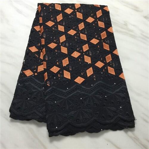 The latest African lace fabric 2021 high quality lace Nigeria French cotton embroidery Swiss yarn lace fabric PL11665