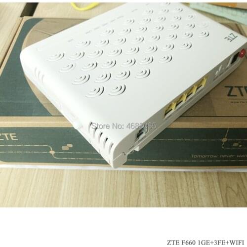 BRAND NEW ZTE F660 V6 ONU GPON ONT 1GE+ 3FE+ TEL+USB+ Wifi English VERSION FTTH TERMINAL WIRELESS Fiber Optic Equipments ,No Box