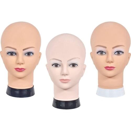 Female Mannequin Head Model Wig Glasses Hat Display Stand 21” Wig Making Holder Rack Hat Glasses Jewelry Show Stand