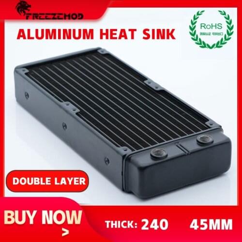 FREEZEMOD Computer Water Cooling Heat Sink 45mm Thick Row Independent Two-Layer ROHS Certification SR-240SL Radiator