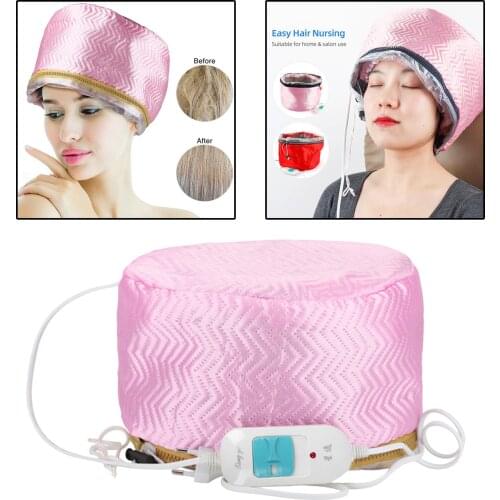 Adjustable Heating Hair Cap Steamer Nourishing Thermal Treatment Cap Nursing Hair Care Styling Spa Home Salon Tools