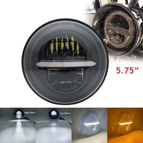 5-3/4 Inch Angel Eye DRL LED Headlight + 5.75" Lamp housing For Harley Dyna Rider Sportster Softail Breakout Sportster SuperLow