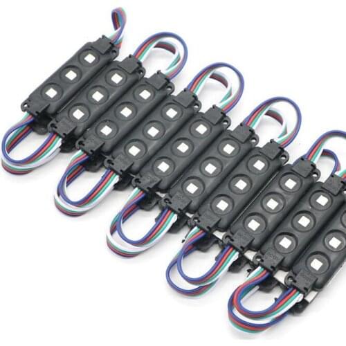 LED RGB Modules (10ft = 20pcs ) Injection ABS Plastic 5050 white SMD Led Modules 3Leds/0.75W Led Backlights String