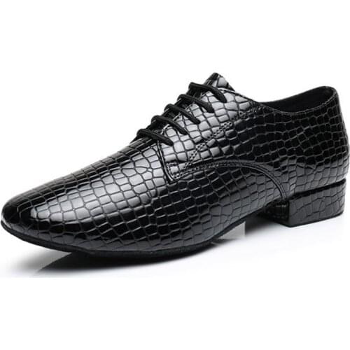Men Professional Genuine Leather Ballroom Latin Modern Dance Shoes New Prom Party Jazz Tango Samba Dance Salsa Shoes 39-46