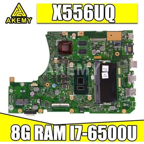 X556UQ 8G/I7-6500U (V2G) DDR4 For Asus X556UV X556UJ X556UJ X556UF Mainboard Motherboard 90NB0BH0-R00040