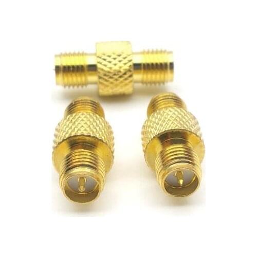 100pcs copper RP-SMA Jack female plug to RP-SMA Jack male RF adapter connector NEW