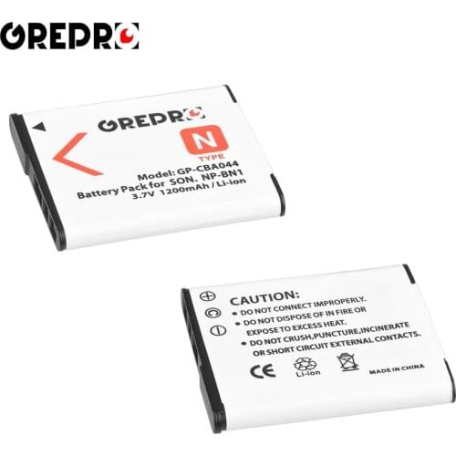 2Pcs NP-BN1 NPBN1 Battery for Sony NP BN1 Battery, DSC WX220 WX150 DSC-W380 W390 DSC-W320 W630 TX9 T99 WX5 TX7 TX5 QX100