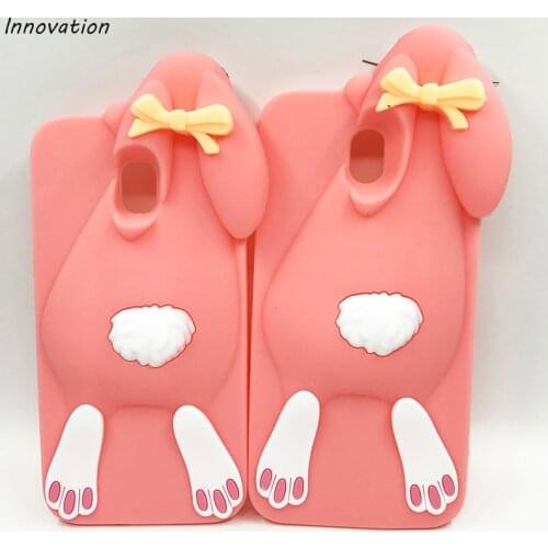 3D Cartoon Case For Samsung Galaxy J3 J5 J7 2017 J730 J530 J330 EU Version Cute Bunny Rabbit Soft Silicone Cover Phone Cases