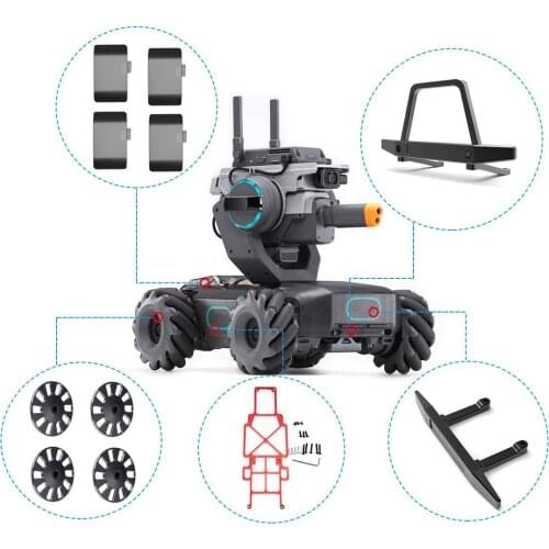 5 in 1 Modification Accessories Kit for DJI Robomaster S1 Chassis Strengthen Fender Protective Wheel Bumper Anti Collision Bar