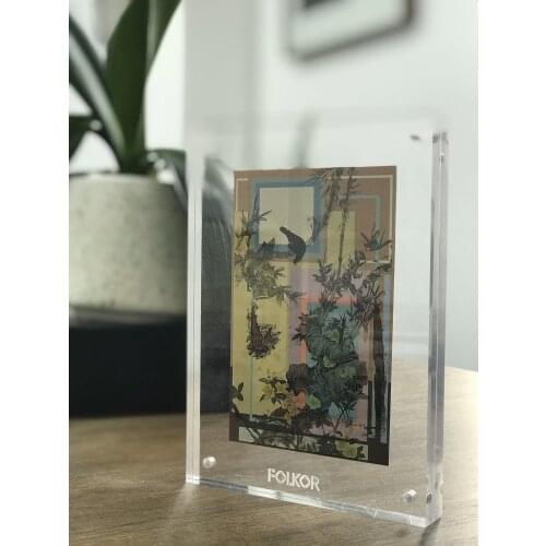 FOLKOR Acrylic Magnet Photo Frame Europe Simple Fashion Picture Frame For Christmas Gift