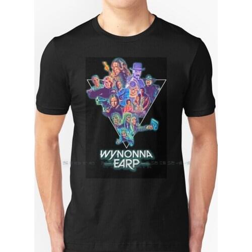 Wynonna Earp 80s Theme Collage T Shirt 100% Pure Cotton Wynonna Earp Wayhaught Doc Holliday Nicole Haught Creative Trending