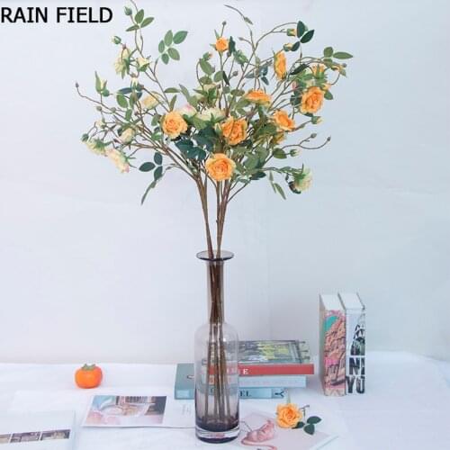 Artificial Flowers for Decoration Eternal Rose in A Flask Wedding Indoor Red Flowers Artificial Silk Flowers High Quality