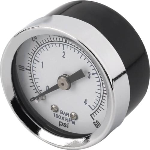 Hot 1PC TS-Z51 high quality 1/8'' NPT Air Compressor Hydraulic Pressure Gauge 0-60 PSI Back Mount Worldwide Store