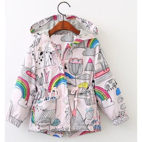 Melario Outwear&Coats 2020 New Autumn Spring Active Style Boys&Girls Jackets Kids Clothes Hooded Outerwear 3-8Y Girls Coat