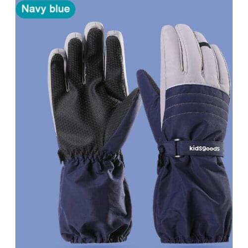 Fashion Winter Kids Skiing Gloves Boys Girls Waterproof Thicken Warm Gloves for Children Skiing Cycling Outdoor Sport Gloves