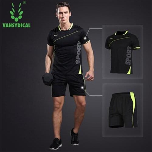 Mens Sportswear Jersey Running Sports Sets Basketball Workout Gym Summer Shirts Quick Dry Shorts Man Football Jersey Sets