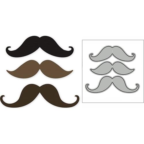 New Multiple Moustaches 2020 Metal Cutting Dies for DIY Scrapbooking Paper and Card Making Decorative Embossing Mold No Stamps