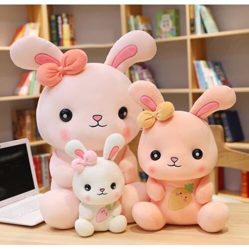 22/35cm Lovely Carrot Rabbit Plush Toy for Children Stuffed Bunny Animal Doll Kids Baby Kawaii Appease Toy Cute Birthday Gift