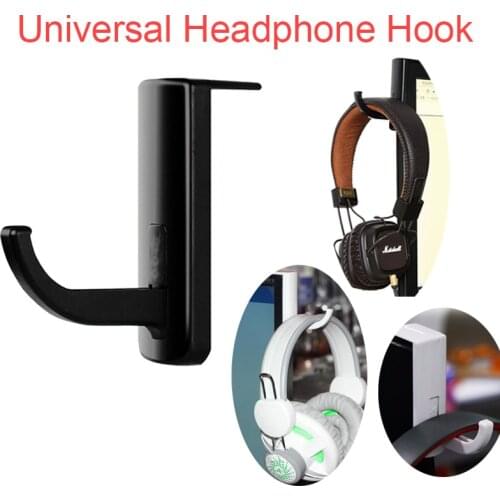 Headphones Stand Universal Headphone Headset Hanger Desktop Hold Wall Hook Computer Table Monitor Earphone Stand Rack Holder