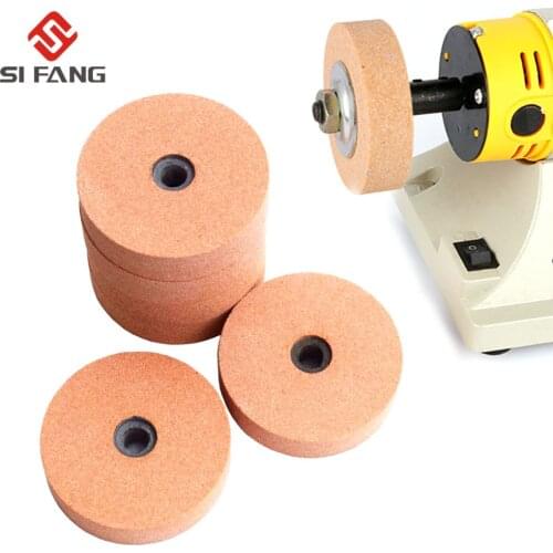 75mm/3inch Ceramic Grinding Stone Wheel Grinder Rotary Tools Polishing Abrasive Disc Grinding Wheel For Bench Metal 1/2/5Pcs