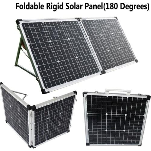High Quality 100W 12V Foldable Solar Panel Portable Outdoor Glass Solar Panel For Camping/Boat/RV/Travel/Home Car