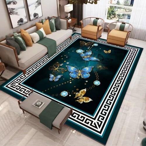 Modern Nordic Style Cartoon Animals Butterfly Floor Mat Door Mat Carpet Anti-slip Mat Living Room Bedroom Home Decoration