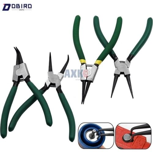 7 Inch Internal External Curved Straight Tip Circlip Snap Ring Plier Bike DBIRD