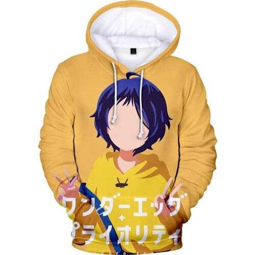 Wonder Egg Priority 3D Fashion Boys/girls Hoodies Cute Children Hooded Youthful Vitality Women/Men Kawaii The Hoode Kids Clothes