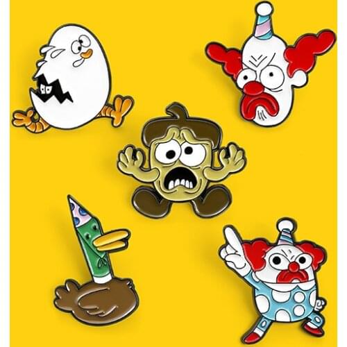 Joker Enamel Pins Funny Jaquan Metal Cartoon Brooch Pin Backpack Collar Lapel Badges Fashion Jewelry