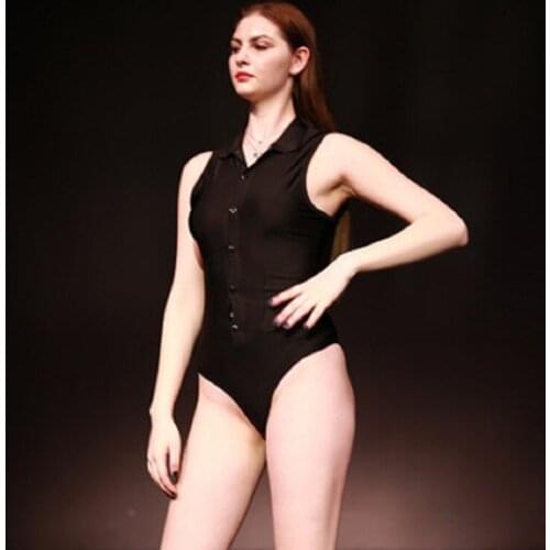 Plus Size Woman Sleeveless Single Tshirts Leisure T-Shirt New Summer Tops Tees Cool Pure Silk Cotton Sleeveless Lapel Base Shirt