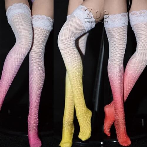 1/6 Female soldier high stockings gradient stockings model for 12 inch action figure body