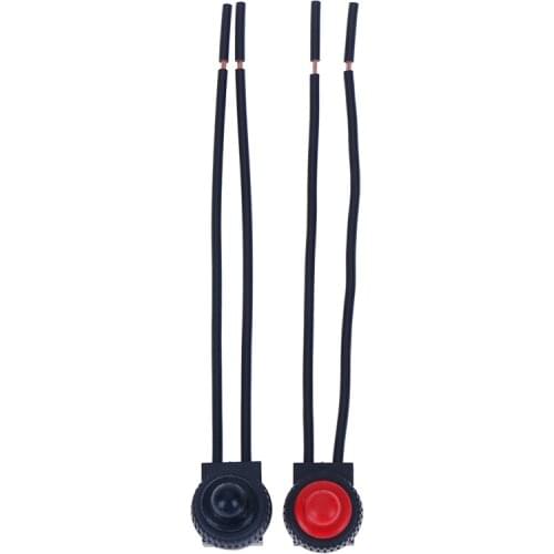 1Pc 220V Waterproof Push-Button On-Off Switch With 4" Leads Motorcycle Car Boat On Sale Drop ship