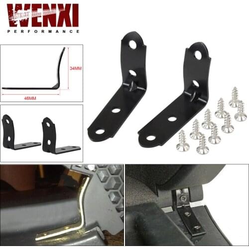 2pcs Glove Box Lid Hinge Snapped Repair Kit Hinge Brackets With Screws For Audi A4 S4 RS4 B6 B7 8E WX-CPK01BK