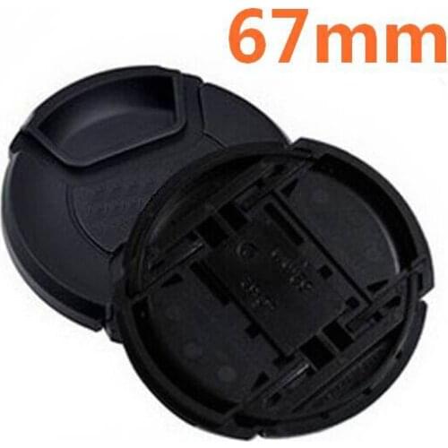 30pcs/lot 67mm center pinch Snap-on cap cover LOGO for canon 67mm camera Lens