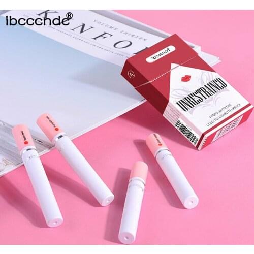 4pcs Package Color Mate Lipstick ( Bean Red, Vibrart Orange, Pumpkim, Maple Leaf)