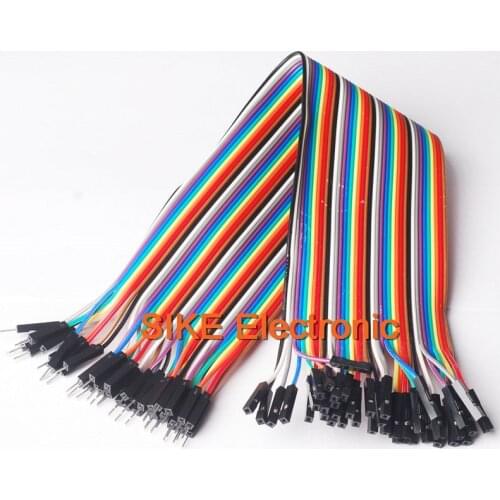 30cm 40pcs in Row Dupont Cable line Jumper Connector 2.54mm 1pin 1p-1p Female to Male jumper wire for Arduino