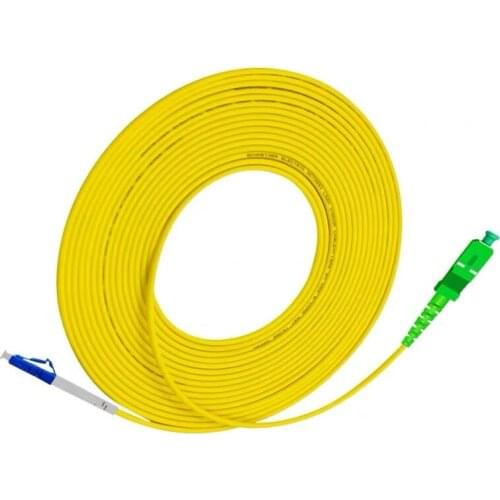 5 Pcs/bag SC /APC to LC/UPC Simplex 2.0mm 3.0mm Single Mode Fiber Patch Cable jumper Free shipping