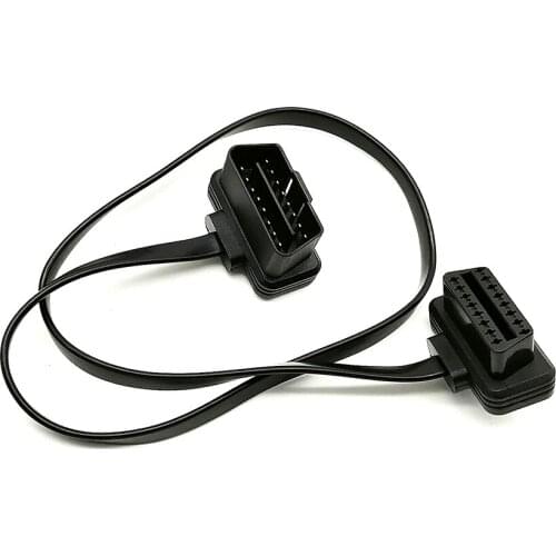 60 cm OBD16pin Male to Dual Female OBDII OBD 16 Pin For ELM327 Extension Connector Cable OBD Cable ODB2 16 pin OBD