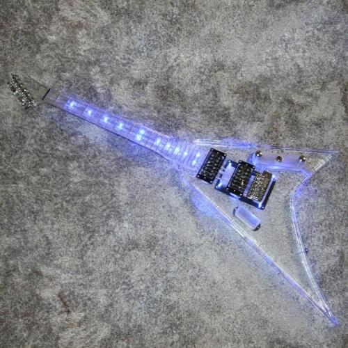 Good quality acrylic electric guitar free shipping