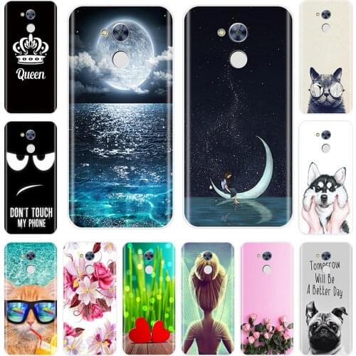 Phone Case For Huawei Honor 6A 6X 6C Pro Soft Silicone TPU Cute Cat Painted Back Cover For Huawei Honor 5C 5X 4C 4X Case