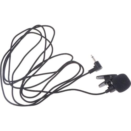 2m Long Cable Mini 3.5mm Jack Microphone Lavalier Tie Clip Microphones Microfono Mic For Speaking Speech Lectures