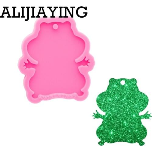 DY0760 Glossy Squirrel Resin Keychain Mold Silicon Mold for Resin Jewelry, Resin Silicone Mold To Make Crafts with Epoxy