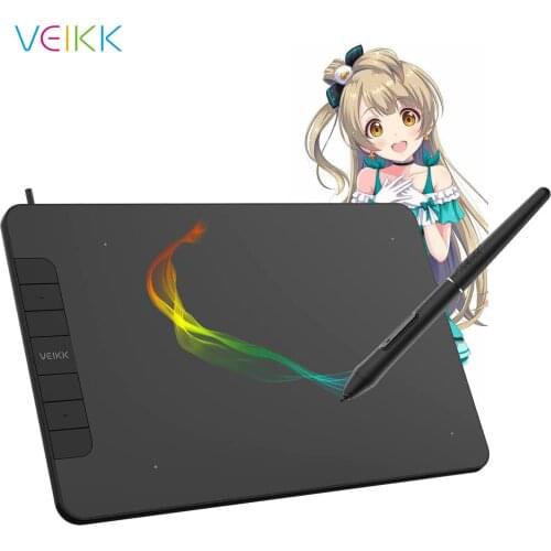VEIKK VK640 6 x 4 inch Professional OSU Tablet Digital Drawing Writing Pad Graphic Pen Tablet with Battery-Free Pen 8192 Levels
